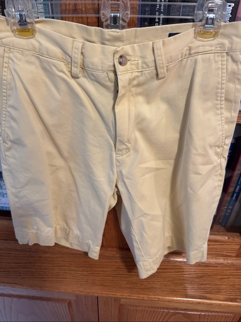 Polo by Ralph Lauren Light Yellow Flat-Front Chino Shorts